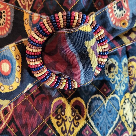 Farm Rio Black Hearts Ikat Mini Skirt - Picture 8 of 13